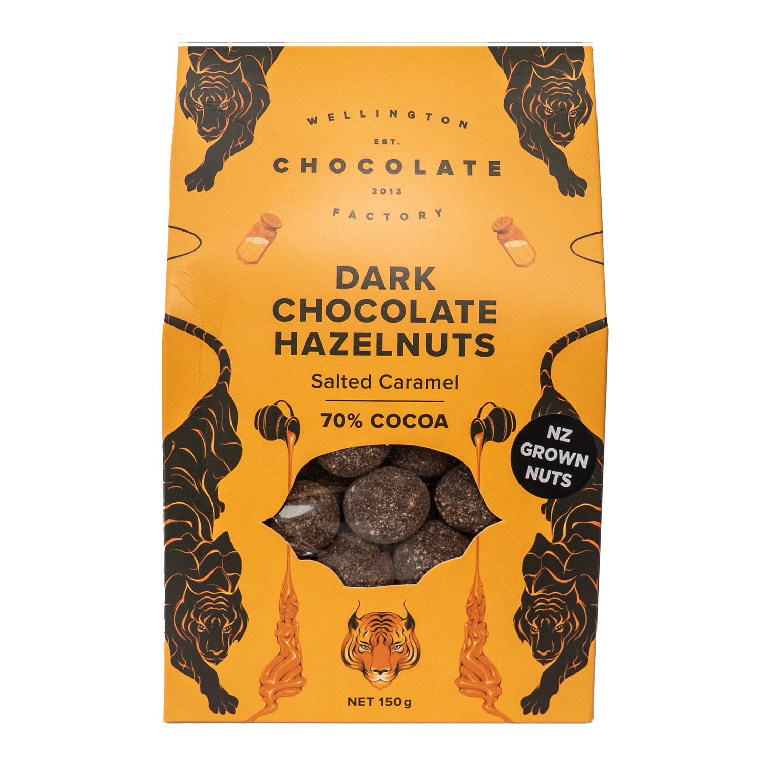 Salted Caramel Dark Chocolate Hazelnuts
