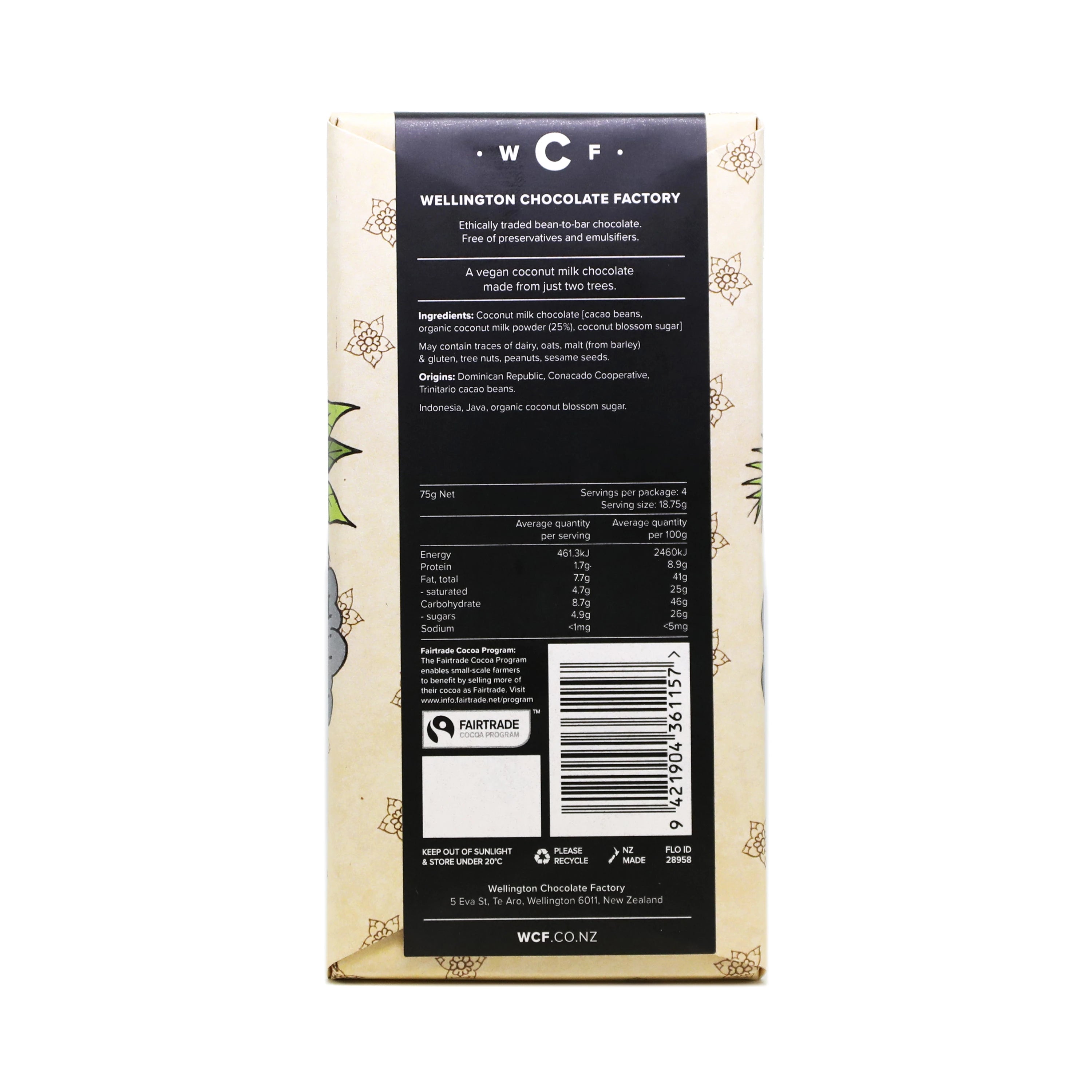 Coconut Milk Chocolate Bar