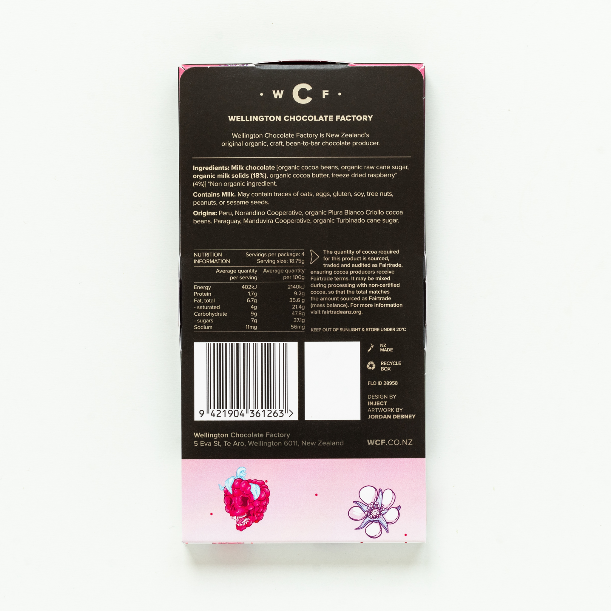 Raspberry Milk Chocolate Bar