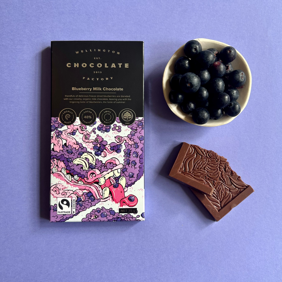 NEW BLUEBERRY BAR – Wellington Chocolate Factory