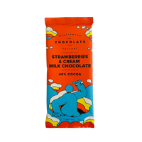 Strawberries and Cream Milk Chocolate Bar [75g]