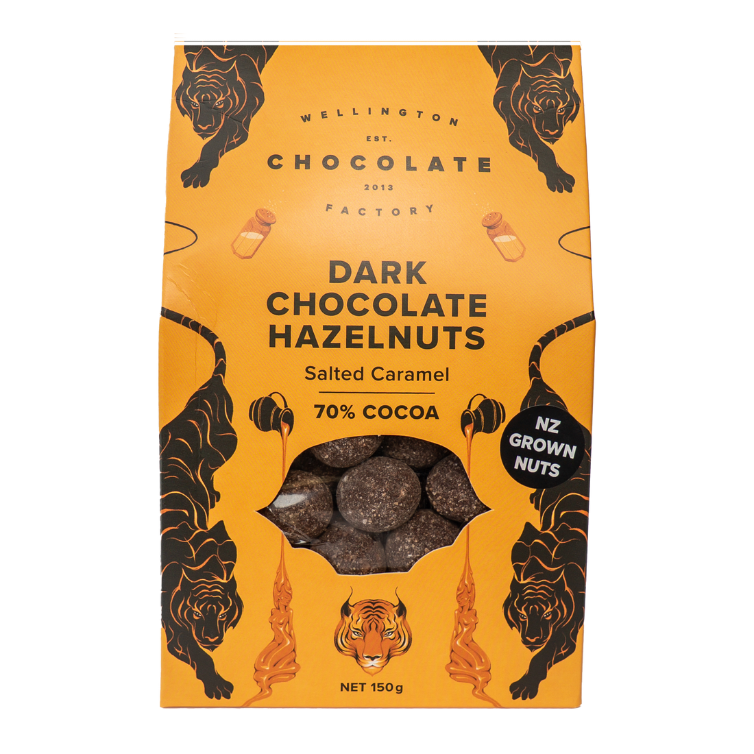Salted Caramel Dark Chocolate Hazelnuts