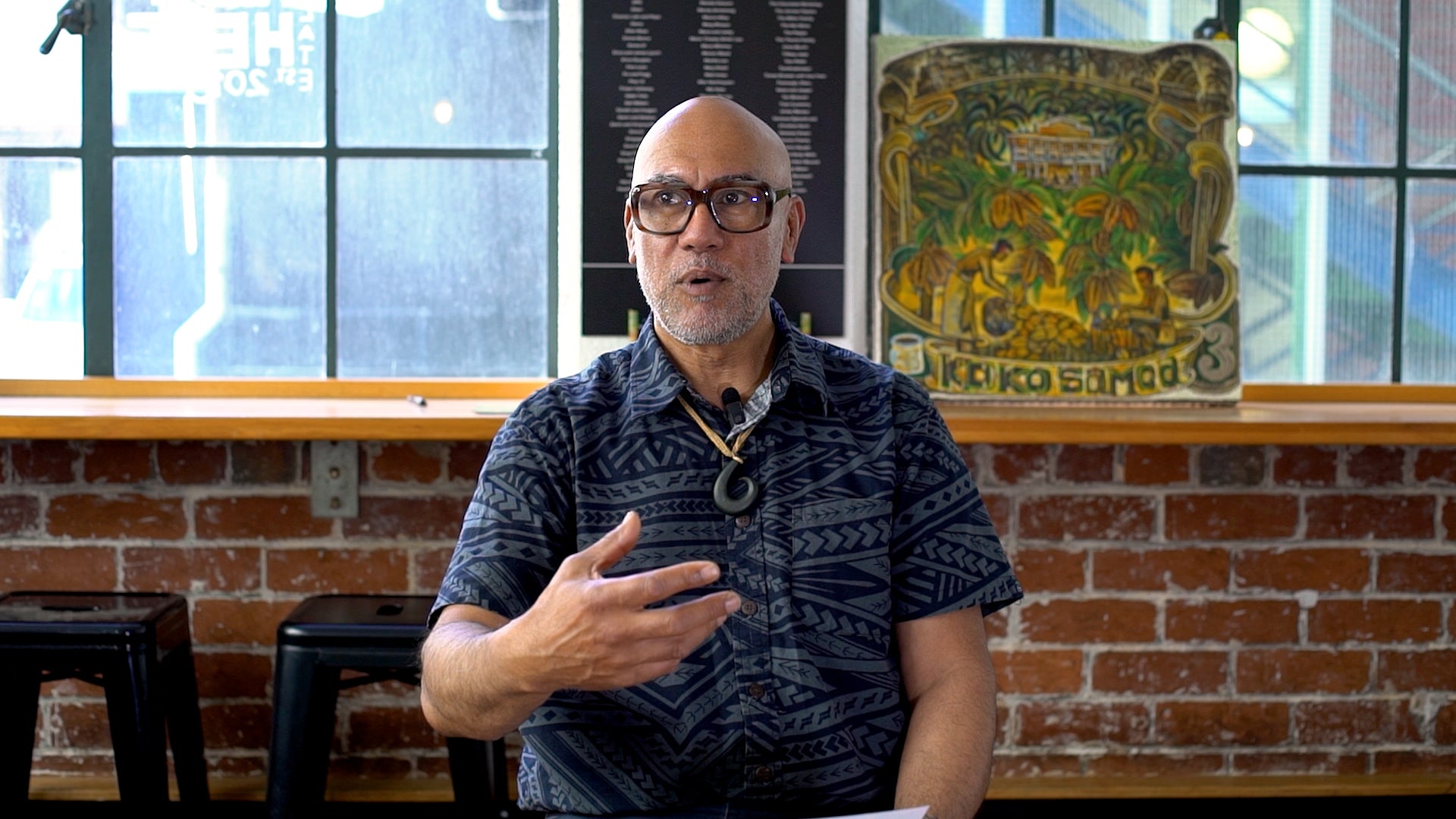 Load video: Interview with artist Michel Tuffery